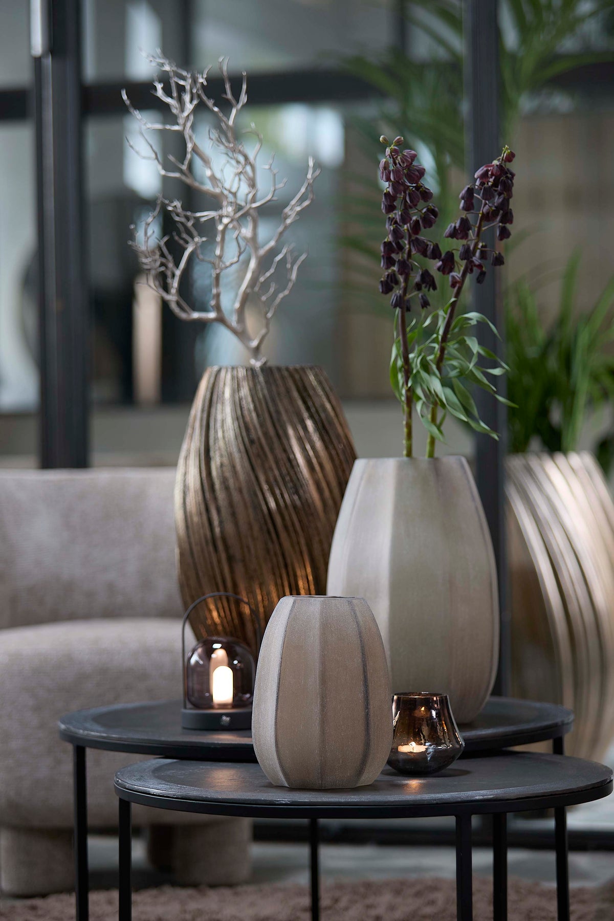 Light & Living Accessories Vase 17x23,5 cm BRADLEY glass light brown House of Isabella UK