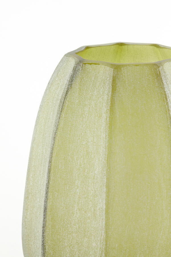 Light & Living Accessories Vase 17x23,5 cm BRADLEY glass olive green House of Isabella UK