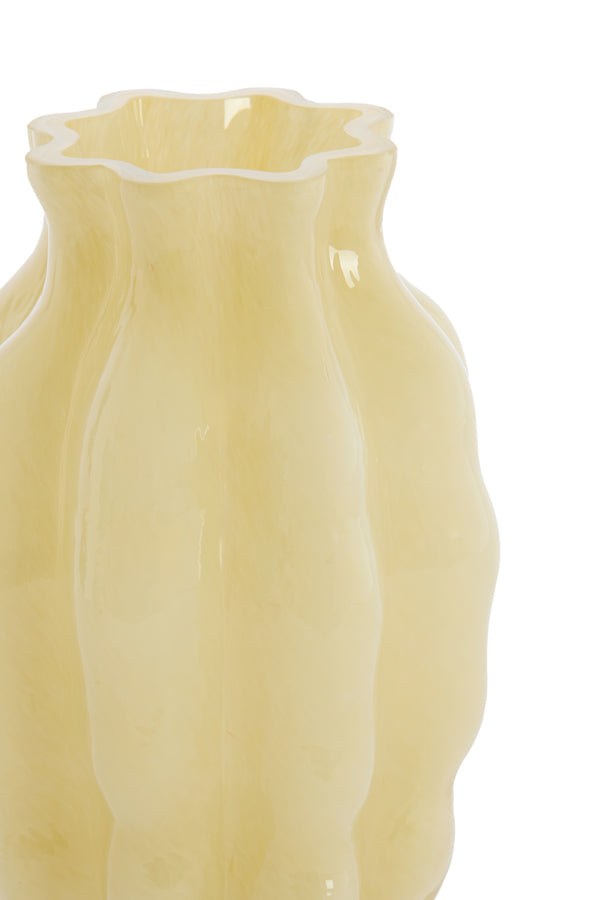 Light & Living Accessories Vase 17x30 cm MODANZA glass cream House of Isabella UK