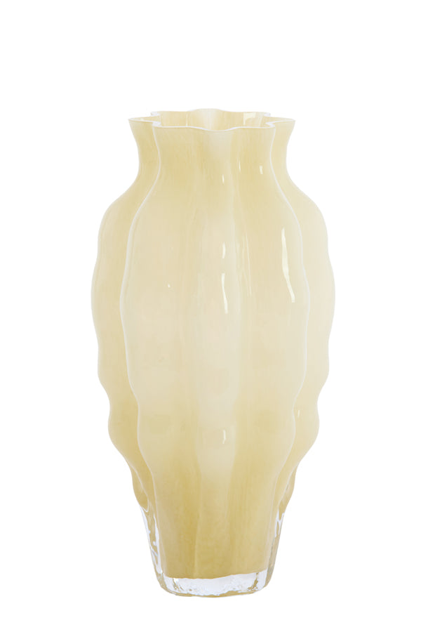 Light & Living Accessories Vase 17x30 cm MODANZA glass cream House of Isabella UK