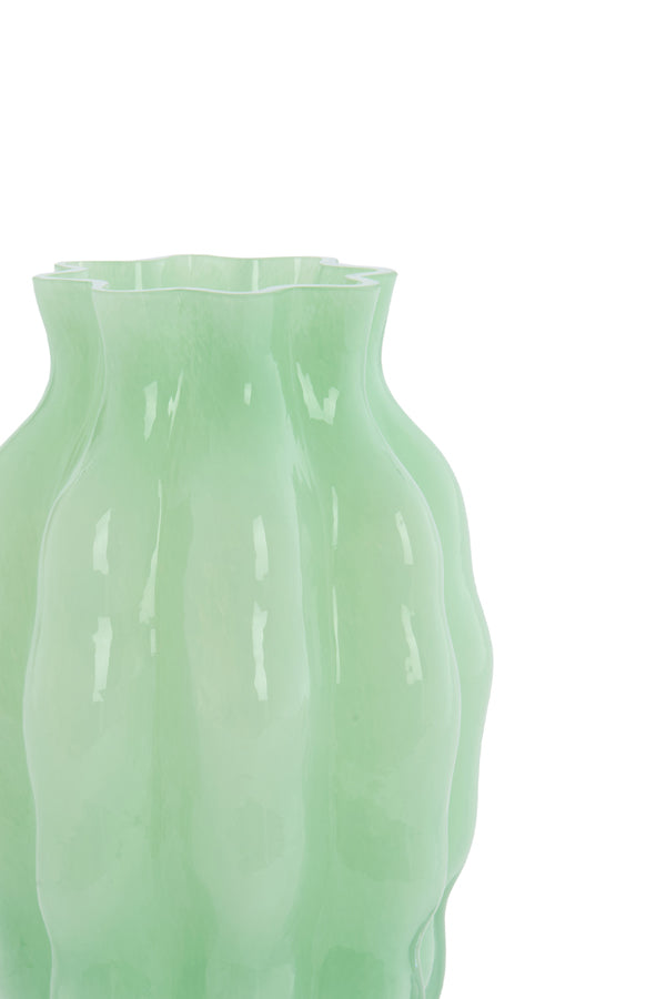 Light & Living Accessories Vase 17x30 cm MODANZA glass green House of Isabella UK