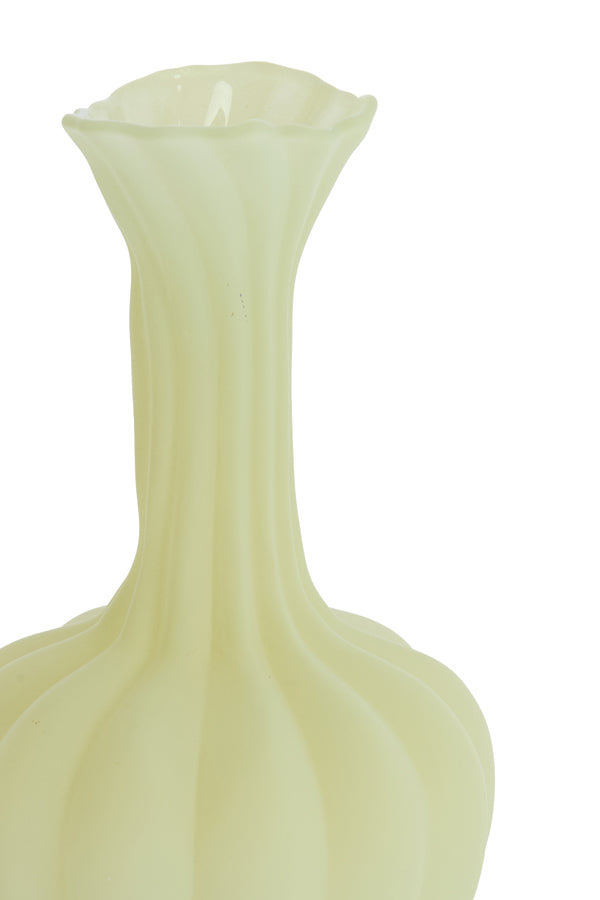 Light & Living Accessories Vase 17x31 cm VARENNA glass matt olive green House of Isabella UK