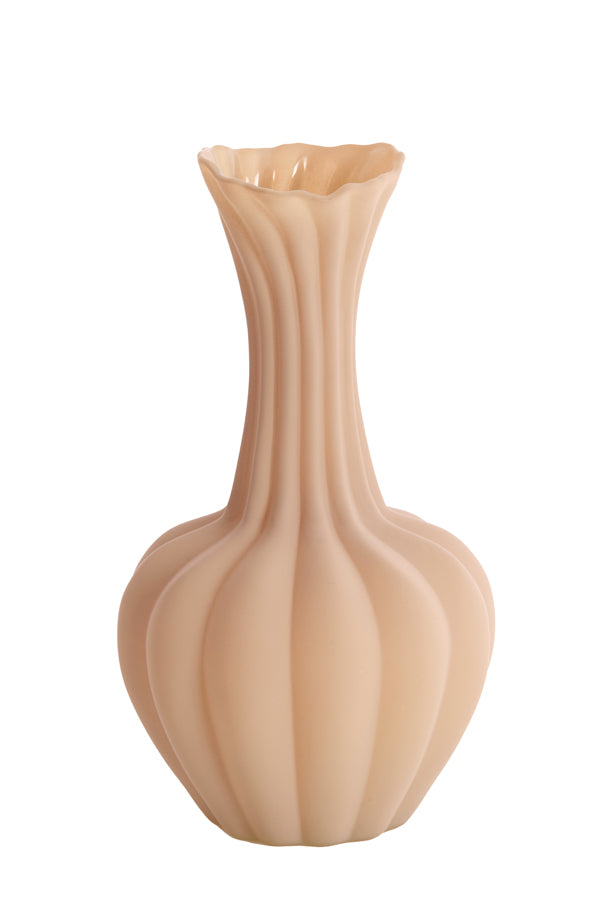 Light & Living Accessories Vase 17x31 cm VARENNA glass matt sand House of Isabella UK