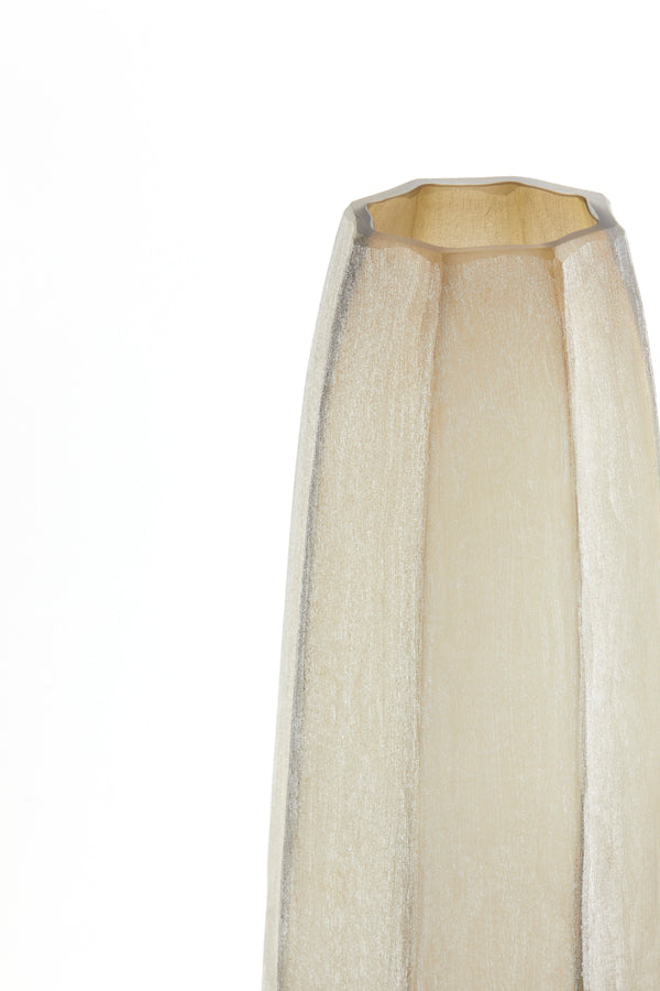 Light & Living Accessories Vase 17x60 cm BRADLEY glass light brown House of Isabella UK