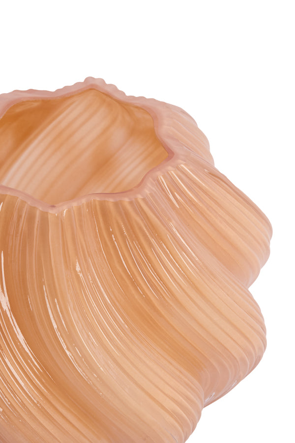 Light & Living Accessories Vase 18,5x16 cm ZENIA glass caramel House of Isabella UK