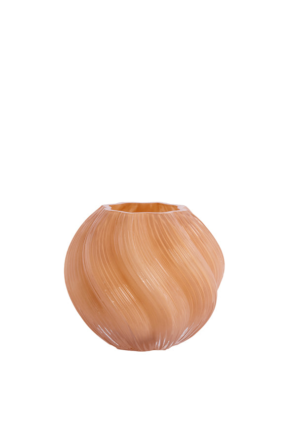 Light & Living Accessories Vase 18,5x16 cm ZENIA glass caramel House of Isabella UK