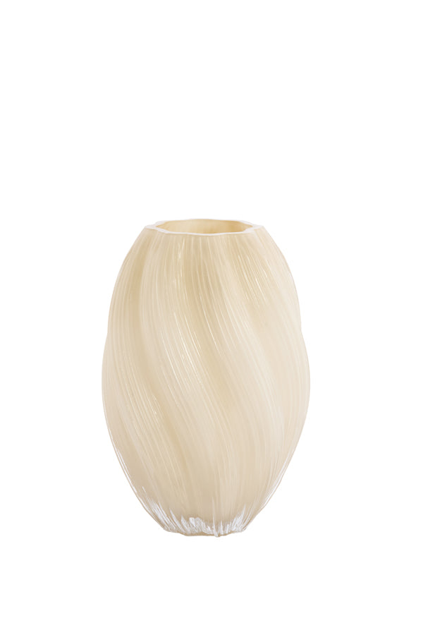 Light & Living Accessories Vase 18,5x27 cm ZENIA glass cream House of Isabella UK