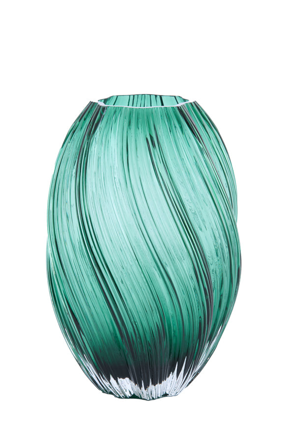 Light & Living Accessories Vase 18,5x27 cm ZENIA glass dark green House of Isabella UK
