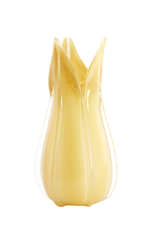 Light & Living Accessories Vase 18,5x39 cm EVINA glass beige House of Isabella UK