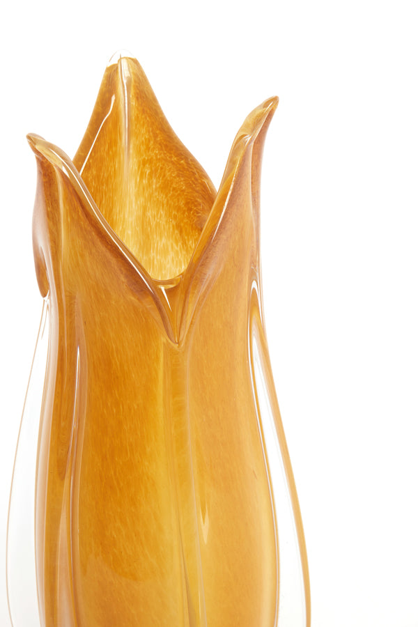 Light & Living Accessories Vase 18,5x39 cm EVINA glass caramel House of Isabella UK
