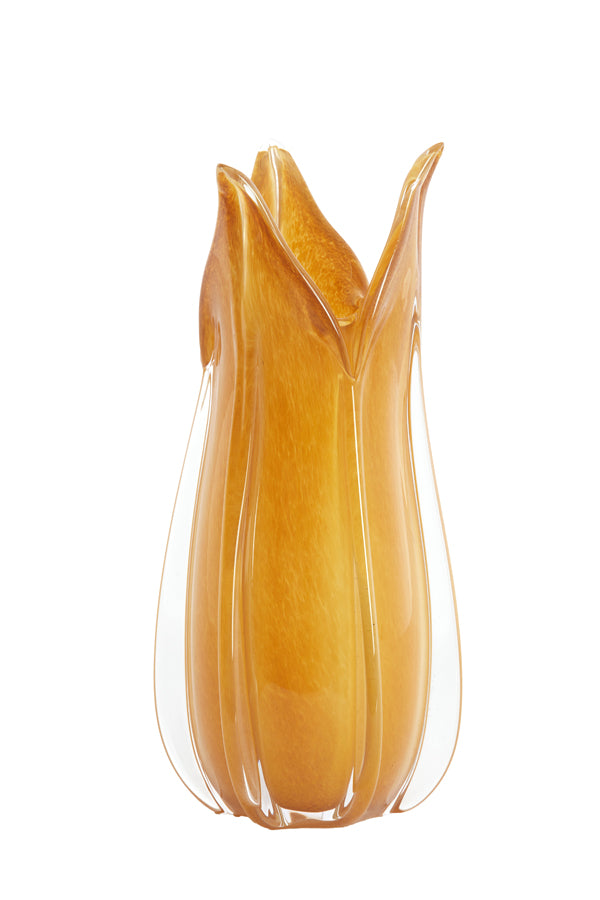 Light & Living Accessories Vase 18,5x39 cm EVINA glass caramel House of Isabella UK