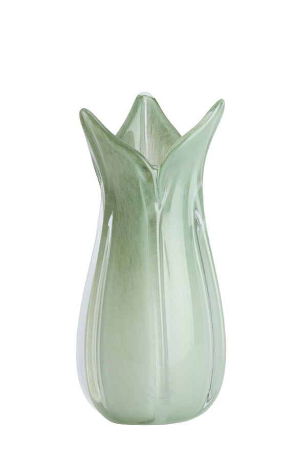 Light & Living Accessories Vase 18,5x39 cm EVINA glass mint green House of Isabella UK