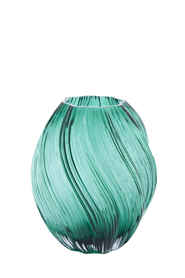 Light & Living Accessories Vase 18x21,5 cm ZENIA glass dark green House of Isabella UK
