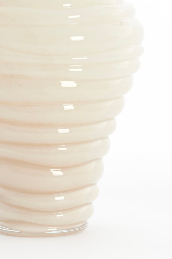 Light & Living Accessories Vase 18x25 cm FENLOR glass cream House of Isabella UK