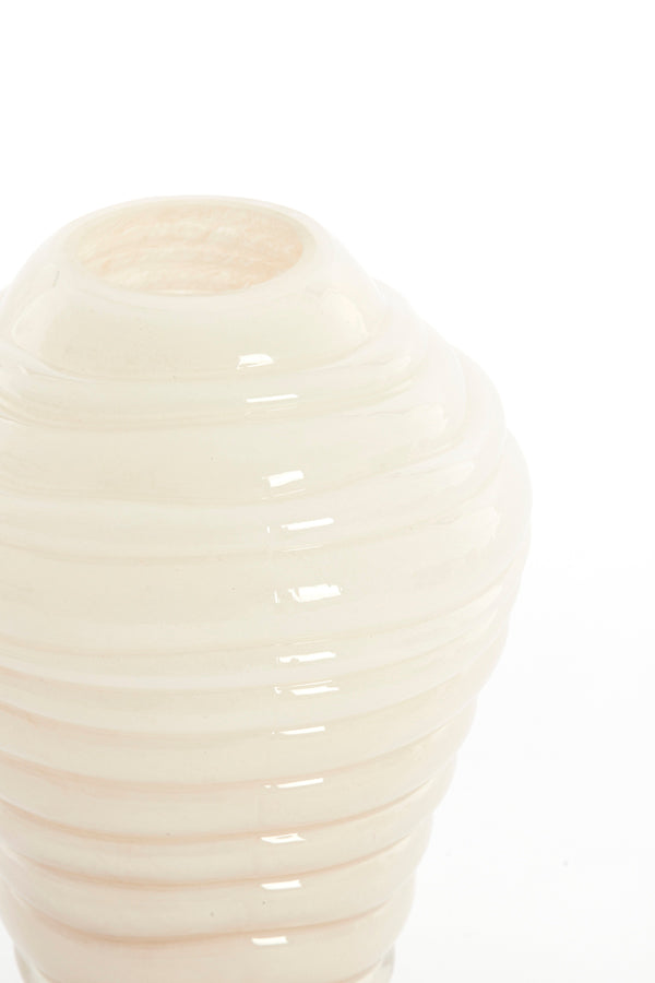 Light & Living Accessories Vase 18x25 cm FENLOR glass cream House of Isabella UK