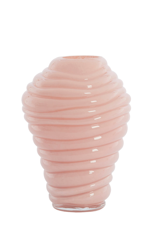 Light & Living Accessories Vase 18x25 cm FENLOR glass light pink House of Isabella UK