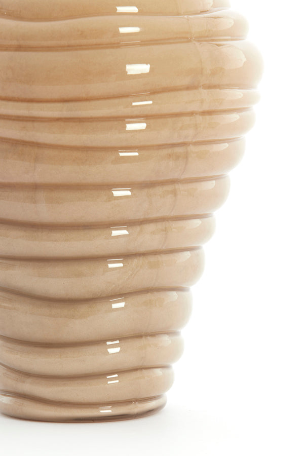 Light & Living Accessories Vase 18x25 cm FENLOR glass sand House of Isabella UK