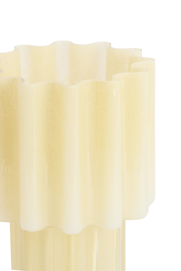 Light & Living Accessories Vase 18x25 cm KOYARI glass cream House of Isabella UK