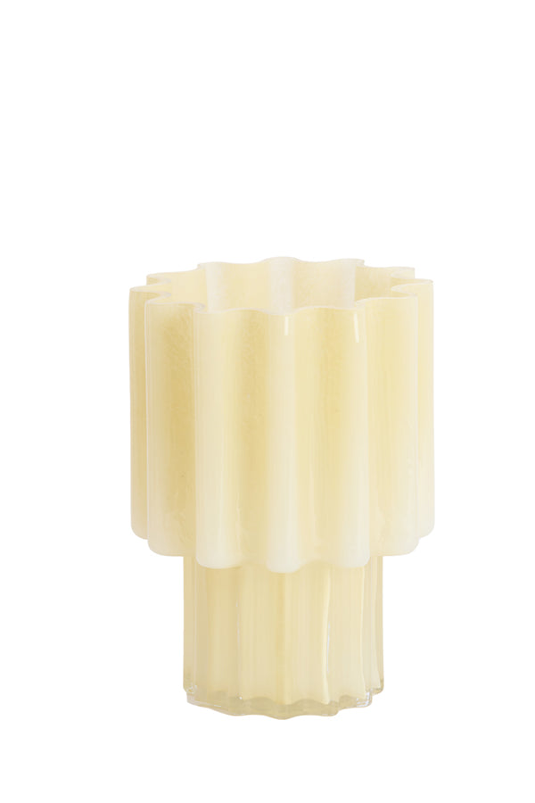 Light & Living Accessories Vase 18x25 cm KOYARI glass cream House of Isabella UK