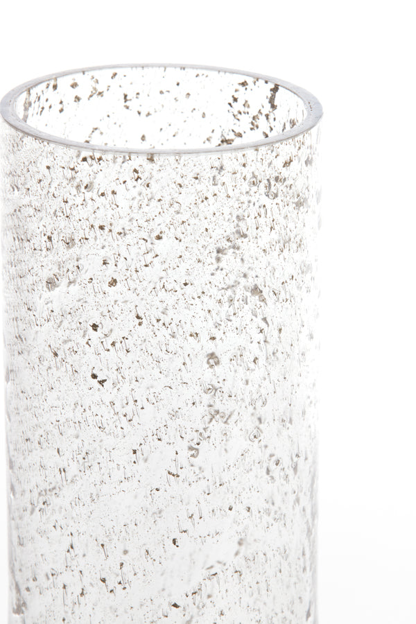 Light & Living Accessories Vase 18x27 cm LEANNA glass stone finish clear House of Isabella UK