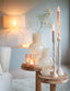 Light & Living Accessories Vase 18x28,5 cm HALLEY glass cream House of Isabella UK