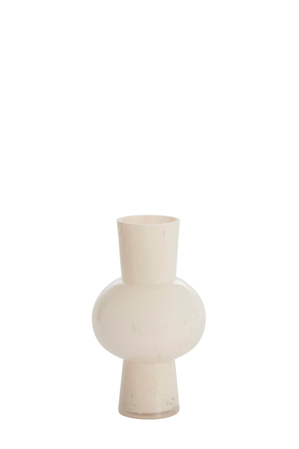 Light & Living Accessories Vase 18x28,5 cm HALLEY glass cream House of Isabella UK