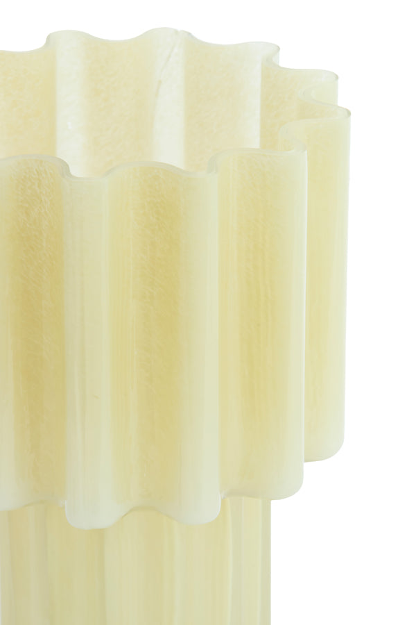Light & Living Accessories Vase 18x34,5 cm KOYARI glass cream House of Isabella UK
