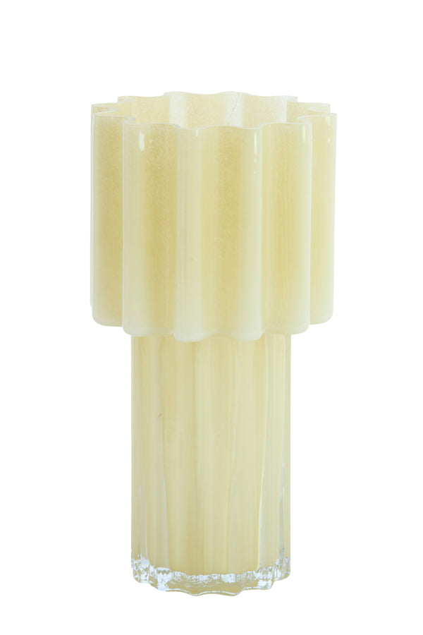 Light & Living Accessories Vase 18x34,5 cm KOYARI glass cream House of Isabella UK