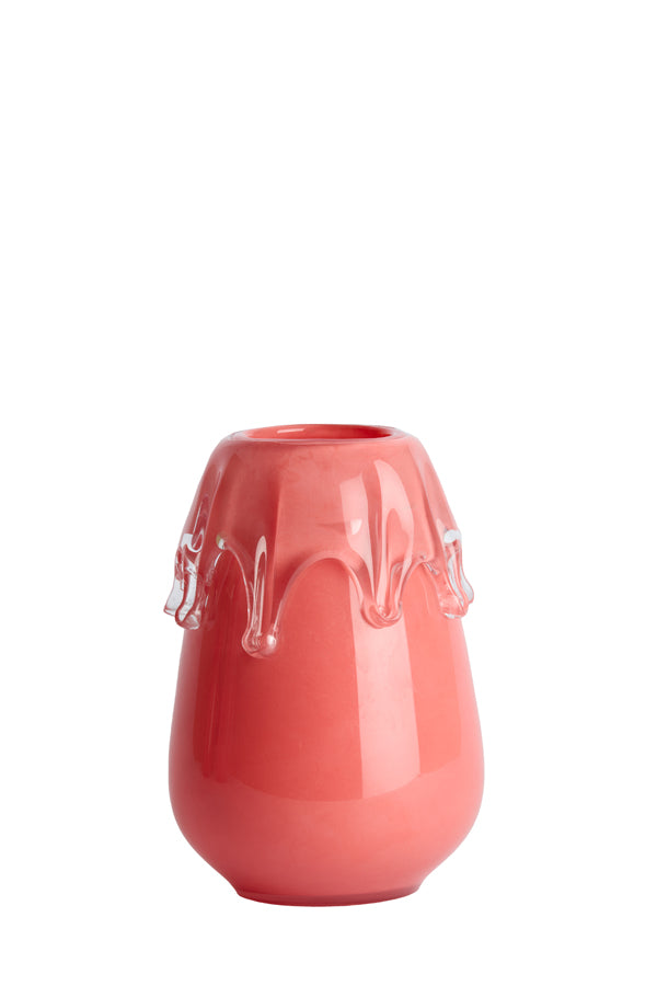 Light & Living Accessories Vase 19,5x26,5 cm LYSIRA glass coral House of Isabella UK