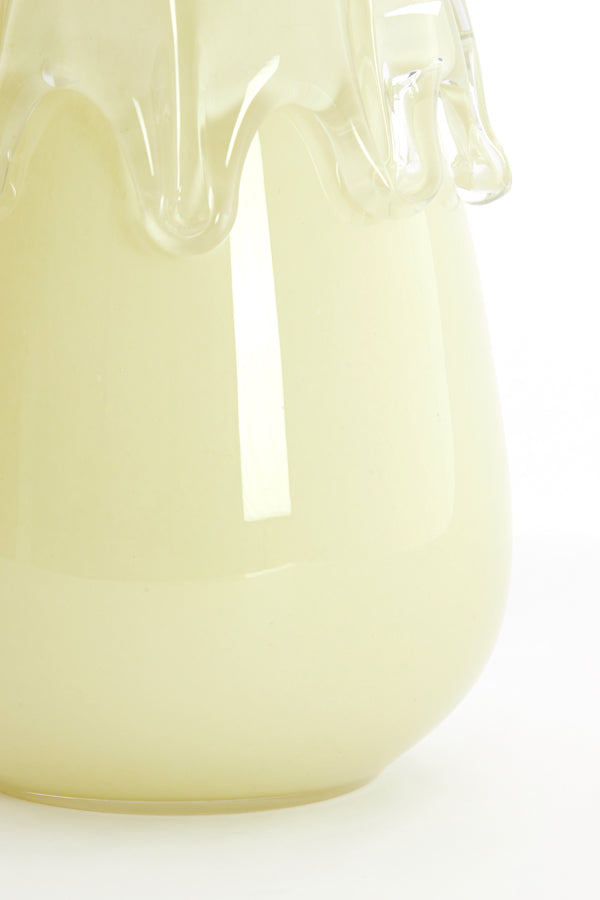 Light & Living Accessories Vase 19,5x26,5 cm LYSIRA glass light yellow House of Isabella UK