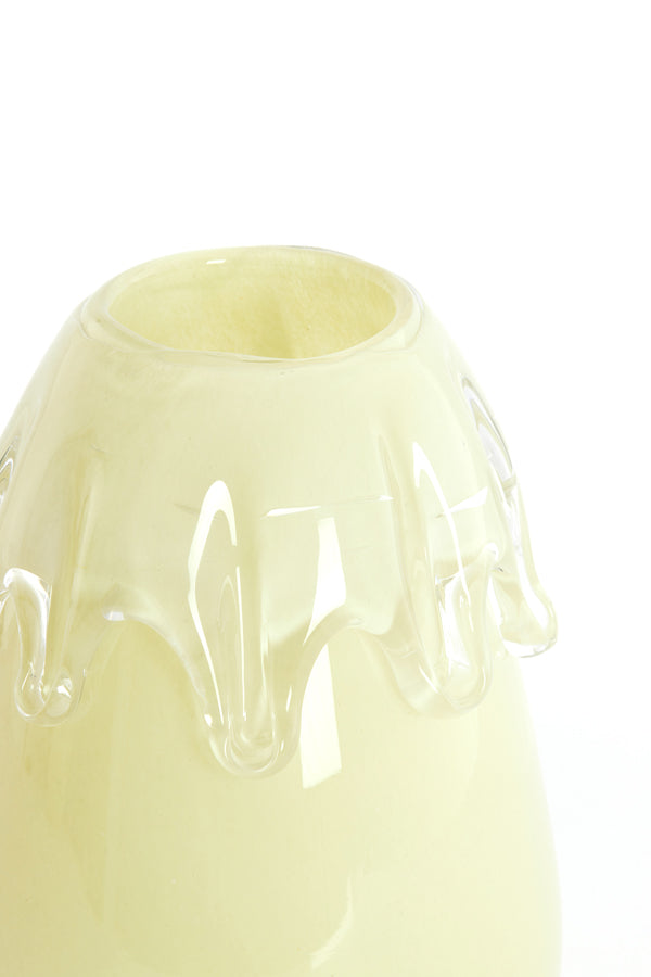 Light & Living Accessories Vase 19,5x26,5 cm LYSIRA glass light yellow House of Isabella UK
