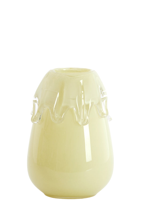 Light & Living Accessories Vase 19,5x26,5 cm LYSIRA glass light yellow House of Isabella UK