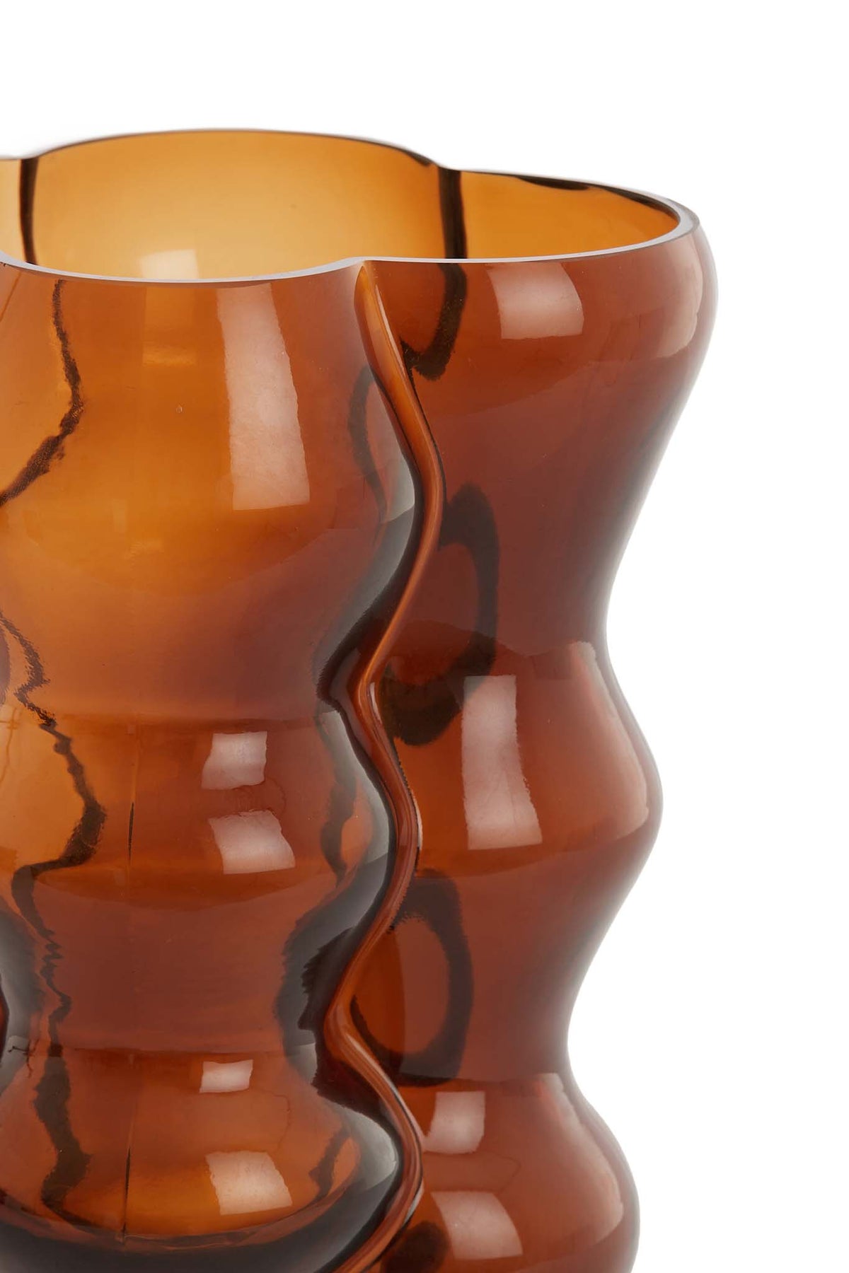 Light & Living Accessories Vase 19,5x34 cm CEREA glass amber House of Isabella UK