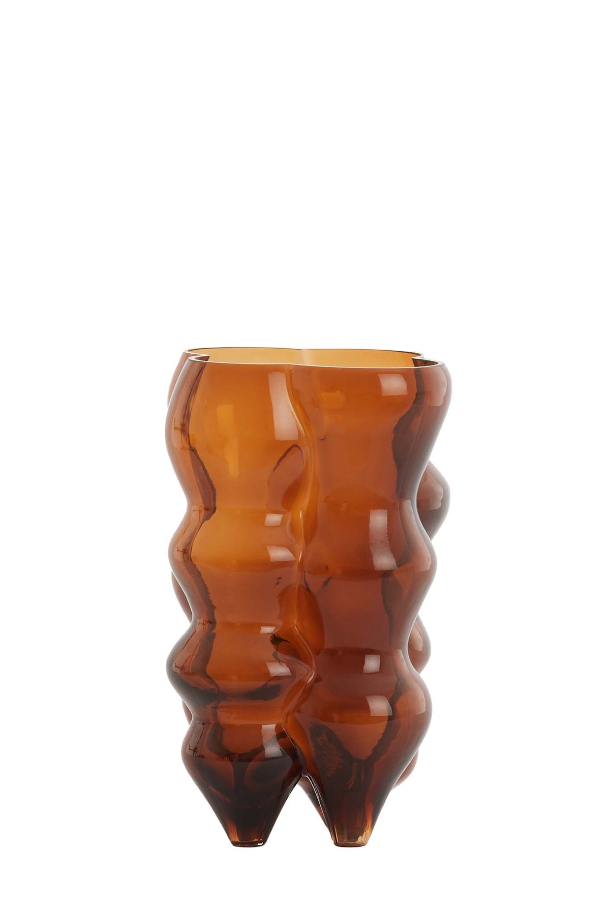 Light & Living Accessories Vase 19,5x34 cm CEREA glass amber House of Isabella UK