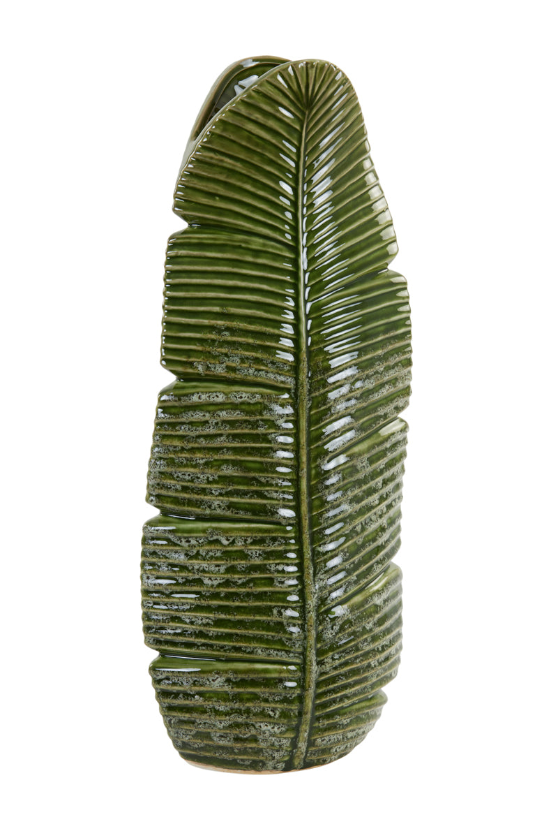 Light & Living Accessories Vase 19x11x46,5 cm LOU ceramics green House of Isabella UK