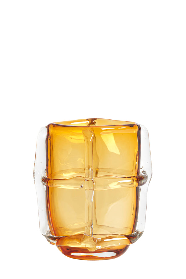 Light & Living Accessories Vase 19x14x22 cm ASHORO glass amber House of Isabella UK