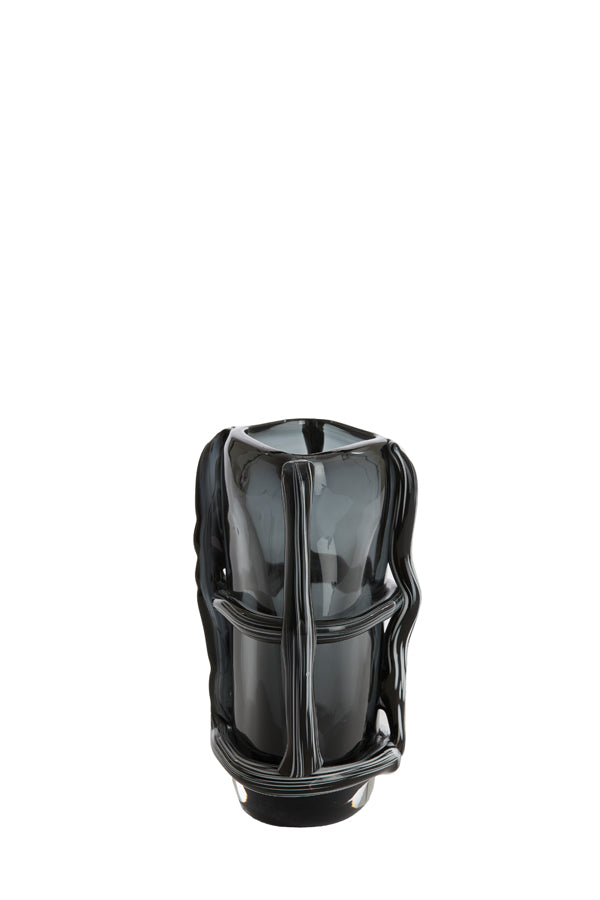 Light & Living Accessories Vase 19x14x22 cm ASHORO glass grey House of Isabella UK