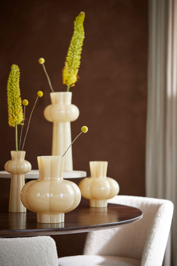 Light & Living Accessories Vase 19x20 cm KORTOSI glass beige House of Isabella UK