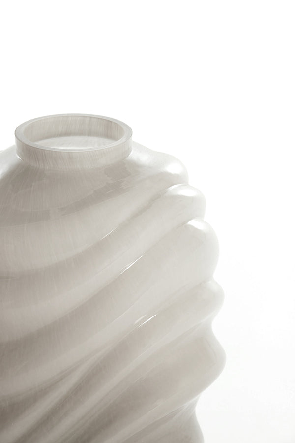 Light & Living Accessories Vase 19x26 cm BIOTU glass light grey House of Isabella UK