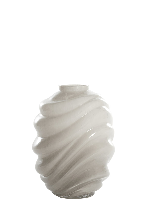 Light & Living Accessories Vase 19x26 cm BIOTU glass light grey House of Isabella UK