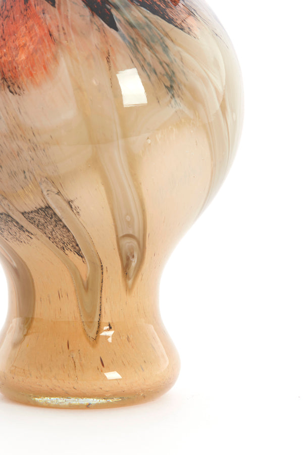 Light & Living Accessories Vase 19x40 cm JORVEN glass red+taupe House of Isabella UK
