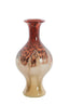 Light & Living Accessories Vase 19x40 cm JORVEN glass red+taupe House of Isabella UK