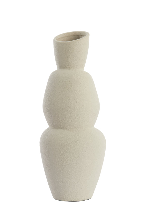 Light & Living Accessories Vase 19x46,5 cm ARAM ceramics cream House of Isabella UK
