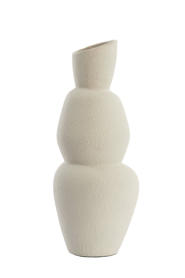 Light & Living Accessories Vase 19x46,5 cm ARAM ceramics cream House of Isabella UK