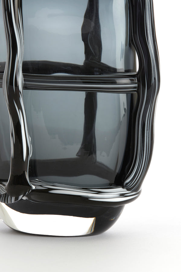 Light & Living Accessories Vase 20,5x13x29 cm ASHORO glass grey House of Isabella UK