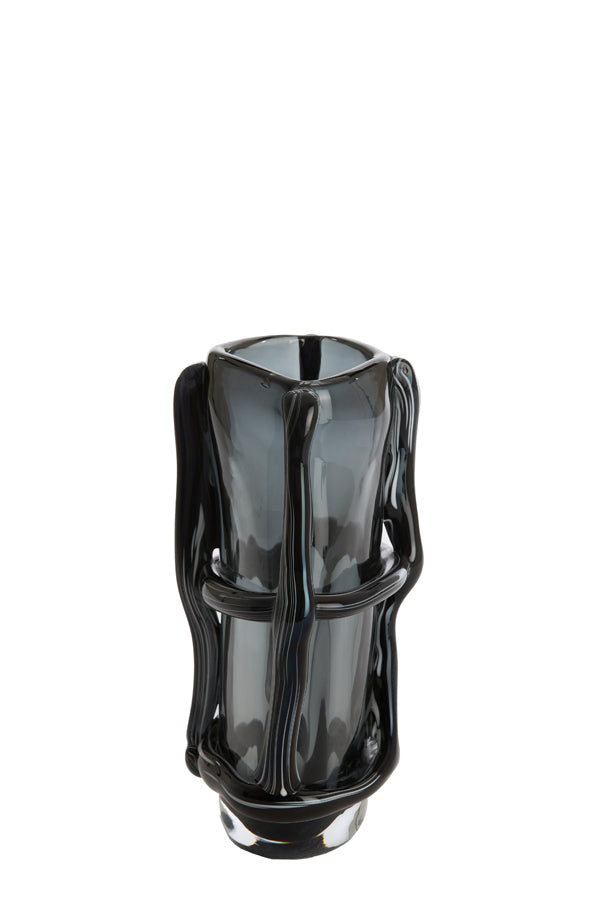 Light & Living Accessories Vase 20,5x13x29 cm ASHORO glass grey House of Isabella UK