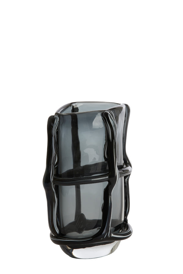 Light & Living Accessories Vase 20,5x13x29 cm ASHORO glass grey House of Isabella UK