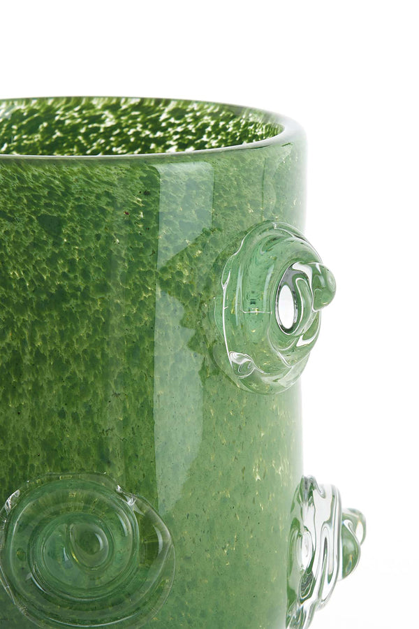 Light & Living Accessories Vase 20,5x21 cm BARENDA glass dark green House of Isabella UK