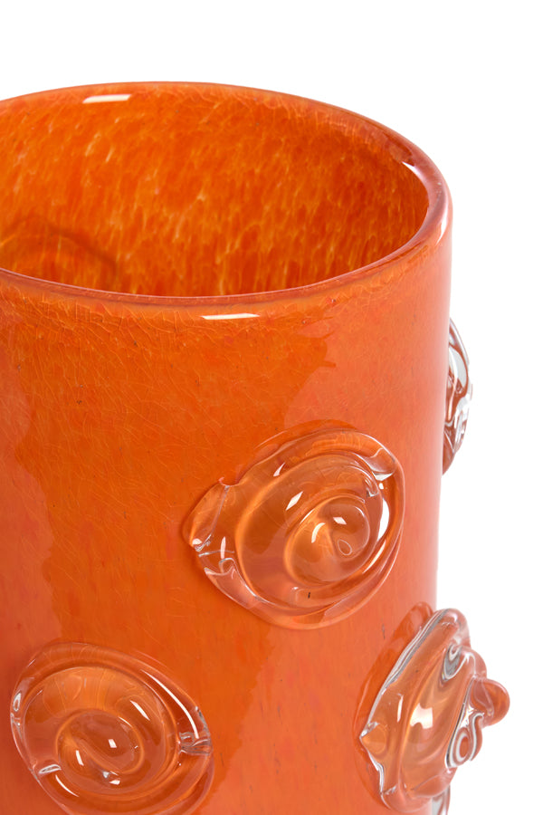 Light & Living Accessories Vase 20,5x21 cm BARENDA glass orange House of Isabella UK