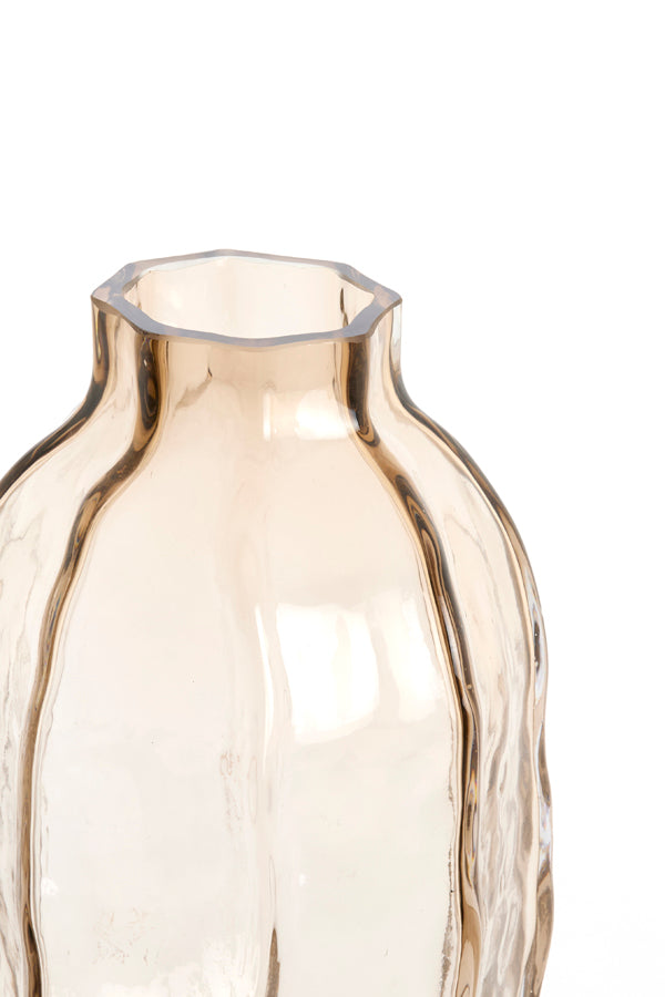 Light & Living Accessories Vase 20,5x38 cm TEJEDA glass clear light brown House of Isabella UK